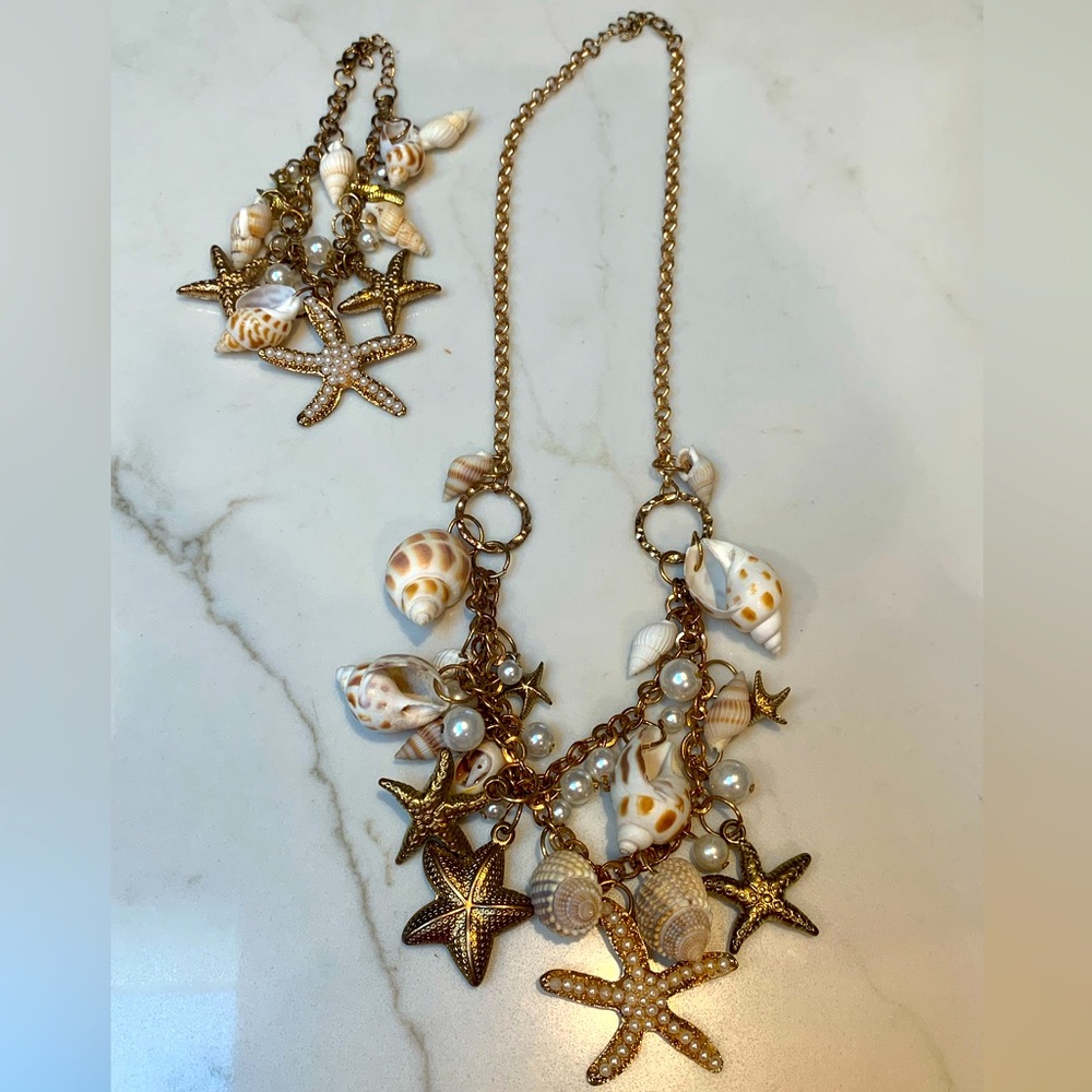 Seashell Necklace & Bracelet